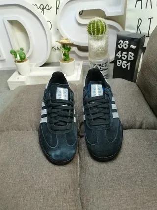 Adidas Samba Dark Navy and Gray Lifestyle Sneakers 10