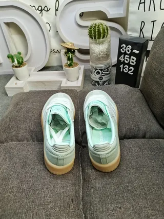 Adidas Samba Mint Green Suede Lifestyle Sneakers 8