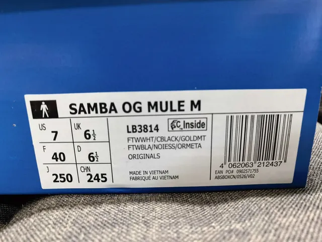 Adidas Samba Mule White Black Gray Brown Lifestyle Sneakers 2