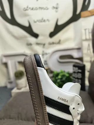 Adidas Samba Mule White Black Gray Brown Lifestyle Sneakers 3