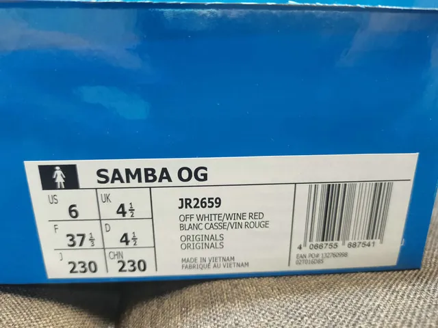 Adidas Samba Off-White and Burgundy Lifestyle Sneakers 2