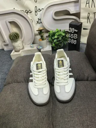 Adidas Samba Off-White Brown Lifestyle Sneakers 10