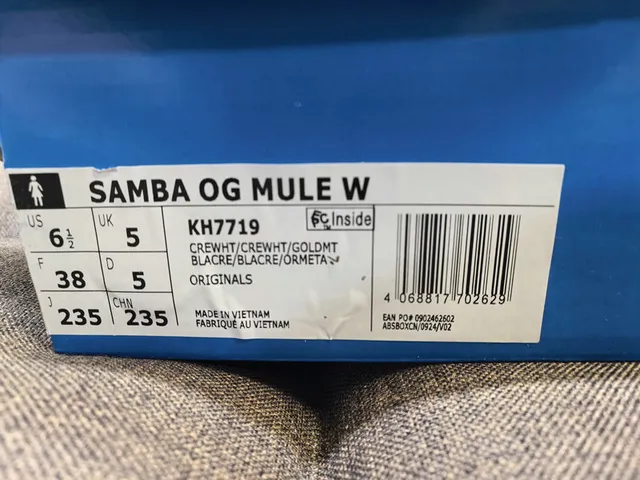 Adidas Samba Off-White Perforated Slip-On Loafers 2