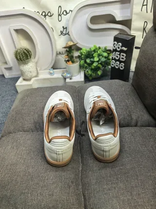 Adidas Samba OG Beige and Tan Lifestyle Sneakers 8