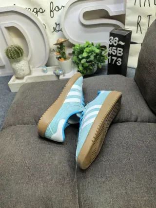 Adidas Samba OG Ante Azul Claro Tênis Lifestyle 6