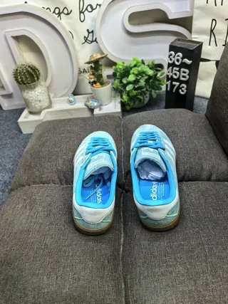 Adidas Samba OG Ante Azul Claro Tênis Lifestyle 8