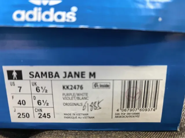 Adidas Samba OG Light Gray Cream Stripe Lifestyle Sneakers 2