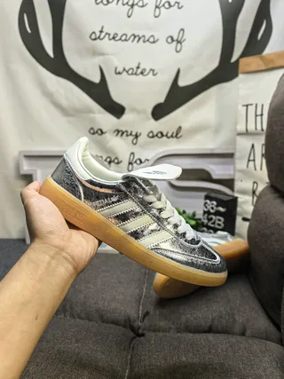 Adidas Samba OG Metallic Silver White Lifestyle Sneakers 5