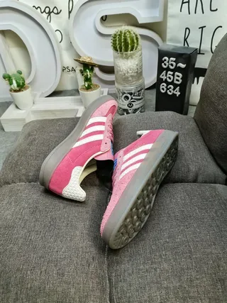 Adidas Samba OG Pink and White Lifestyle Sneakers 6