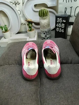 Adidas Samba OG Pink and White Lifestyle Sneakers 8