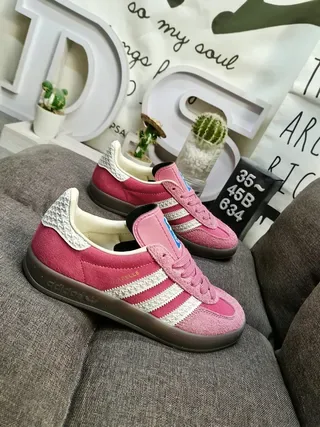 Adidas Samba OG Pink and White Lifestyle Sneakers 9