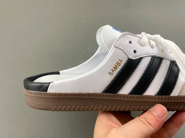 Adidas Samba Slip-On White Black Gum Loafers 3