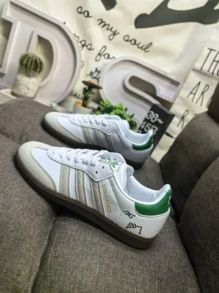 Adidas Samba White Black Gum Lifestyle Sneakers 7