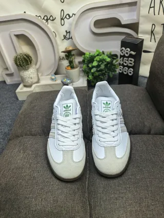 Adidas Samba White Black Gum Lifestyle Sneakers 10