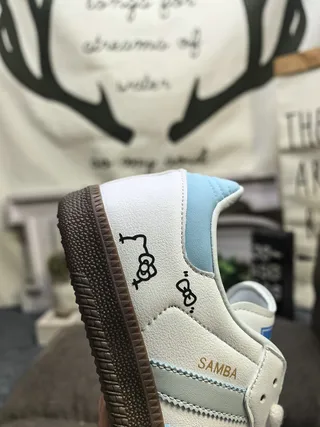 Adidas Samba White Black Gum Lifestyle Sneakers 23