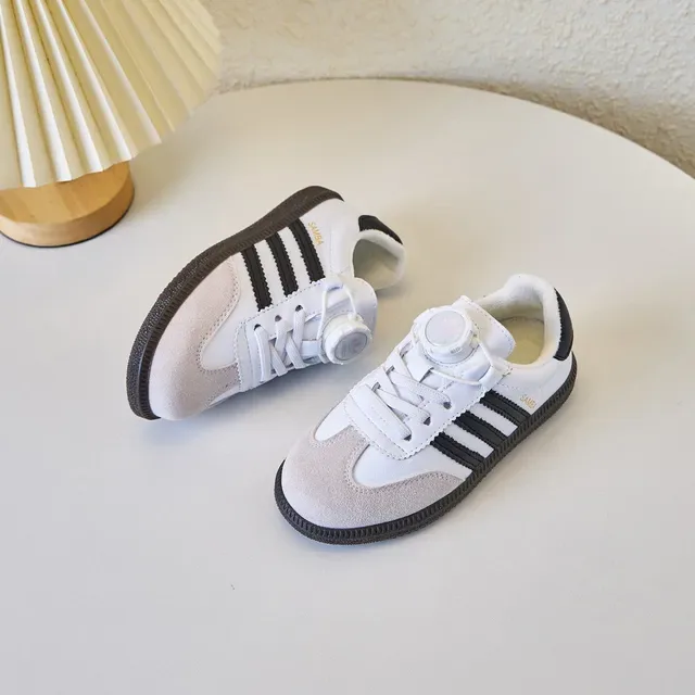 Adidas Samba White Black Low-Top Suede-Leather Mix Lifestyle Sneakers 22