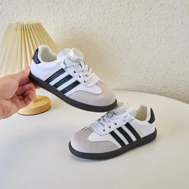 Adidas Samba White Black Low-Top Suede-Leather Mix Lifestyle Sneakers 23