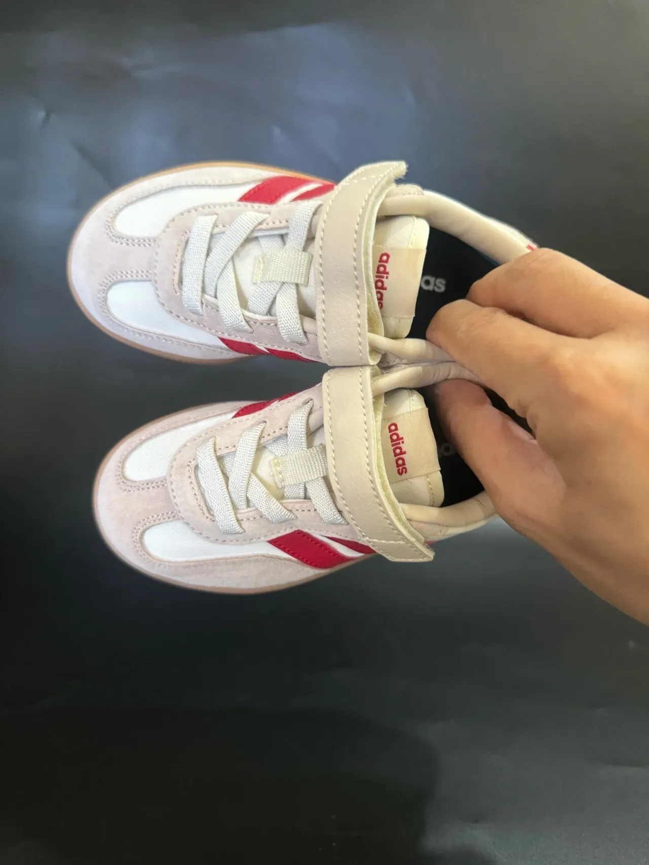 Adidas Samba White Red Suede Upper Three-Stripe Side Panel Lifestyle Sneakers 14
