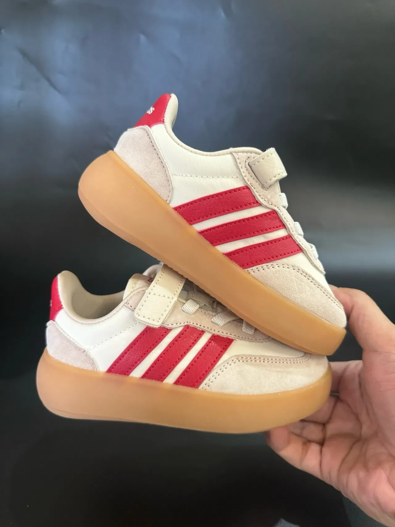Adidas Samba White Red Suede Upper Three-Stripe Side Panel Lifestyle Sneakers 21