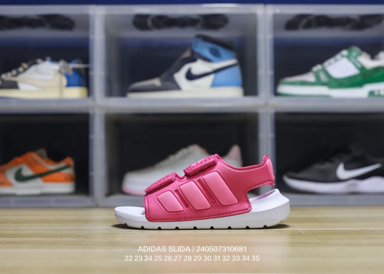 Adidas Slida Sandales Casual Bleues et Marine 4