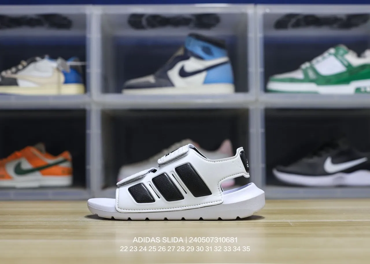 Adidas Slida Sandales Casual Bleues et Marine 5