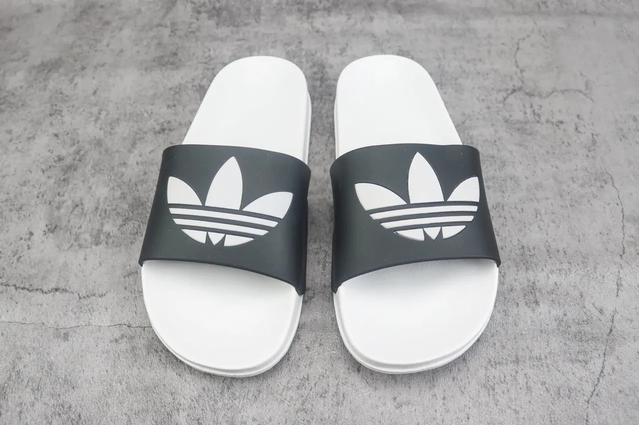 Adidas Slide Black and White Slippers 2