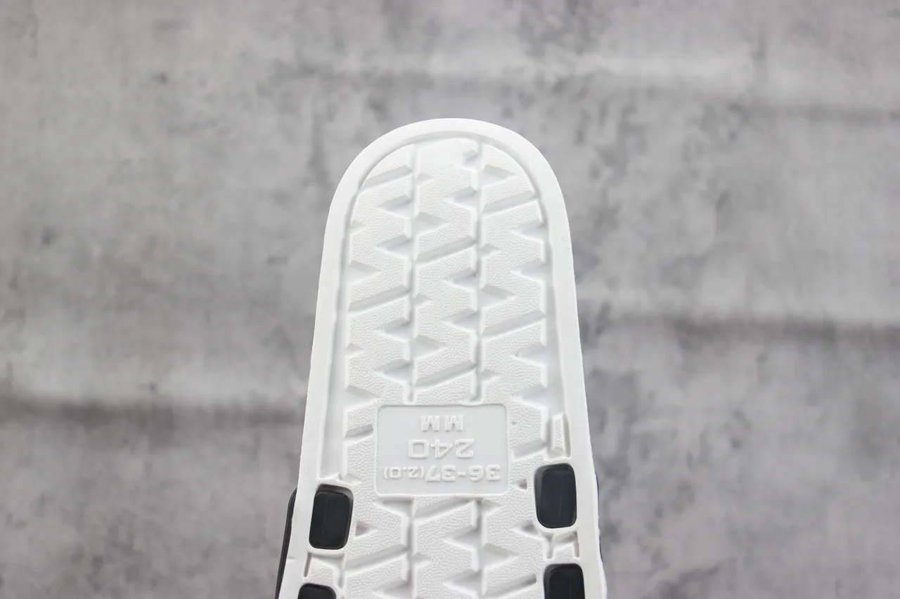 Adidas Slide Black and White Slippers 3