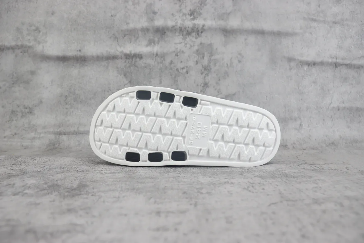 Adidas Slide Black and White Slippers 6