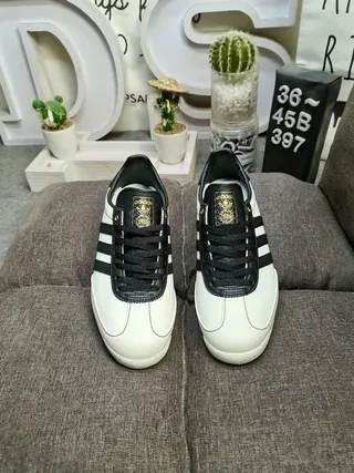 Adidas Spezial Beige Black Retro Runner Leather Upper Lifestyle Sneakers 10