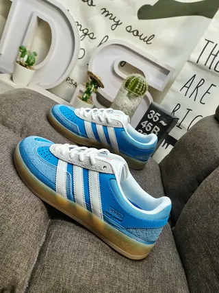 Adidas Spezial Blue and White Lifestyle Sneakers 7