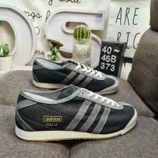 Adidas Spezial Denim Black Silver Gray Lifestyle Sneakers