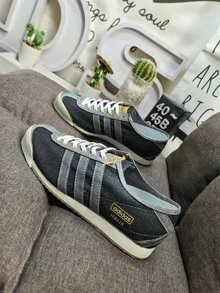 Adidas Spezial Denim Black Silver Gray Lifestyle Sneakers 7