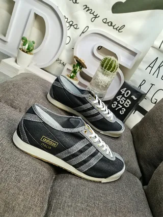 Adidas Spezial Denim Black Silver Gray Lifestyle Sneakers 9