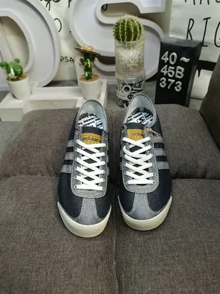 Adidas Spezial Denim Black Silver Gray Lifestyle Sneakers 10