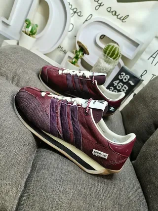 Adidas Spezial Maroon and Purple Velvet Stripe Lifestyle Sneakers 7