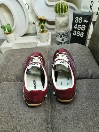 Adidas Spezial Maroon and Purple Velvet Stripe Lifestyle Sneakers 8