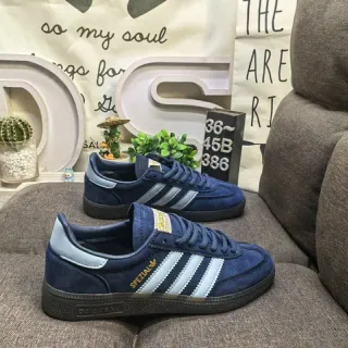 Adidas Spezial Navy Blue and Light Blue Suede Lifestyle Sneakers