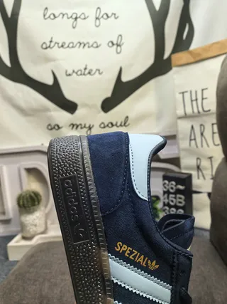 Adidas Spezial Navy Blue and Light Blue Suede Lifestyle Sneakers 3