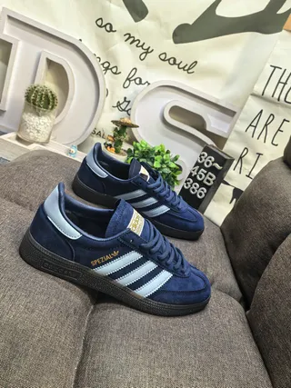 Adidas Spezial Navy Blue and Light Blue Suede Lifestyle Sneakers 9