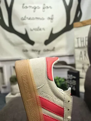 Adidas Spezial Off-White and Maroon Lifestyle Sneakers 3