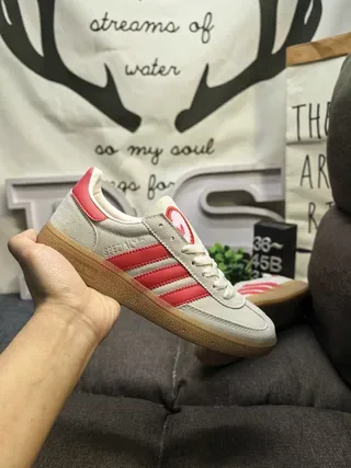 Adidas Spezial Off-White and Maroon Lifestyle Sneakers 5
