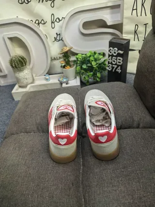 Adidas Spezial Off-White and Maroon Lifestyle Sneakers 8