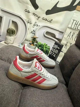Adidas Spezial Off-White and Maroon Lifestyle Sneakers 9