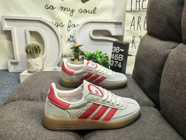 Adidas Spezial Off-White and Maroon Lifestyle Sneakers 11