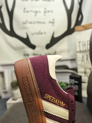 Adidas Spezial Off-White and Maroon Lifestyle Sneakers 13