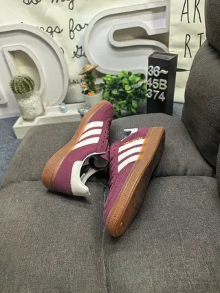 Adidas Spezial Off-White and Maroon Lifestyle Sneakers 16