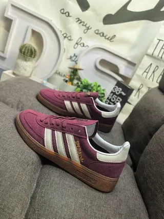 Adidas Spezial Off-White and Maroon Lifestyle Sneakers 17