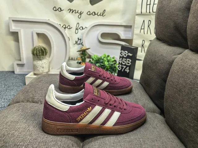 Adidas Spezial Off-White and Maroon Lifestyle Sneakers 21