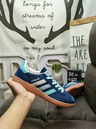 Adidas Spezial Red Yellow Blue Suede Lifestyle Sneakers 5