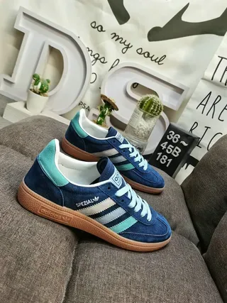 Adidas Spezial Red Yellow Blue Suede Lifestyle Sneakers 9